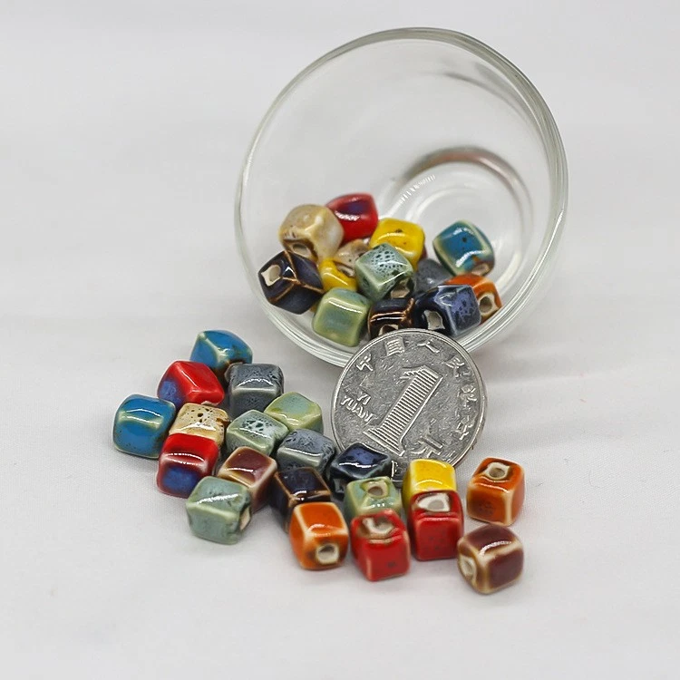 Wholesale ceramic bead bracelets, niche earring accessories, loose beads - Image 3 of 4