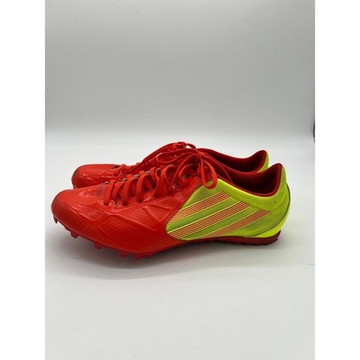 Adidas Track Field Running Spikes Shoes Red Yellow Mens Size 8.5 Athletic |  eBay