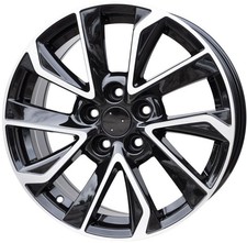 Jeu (4 pièces) jantes 5463 15x6.5 5x100 ET40 - MB - poli + noir