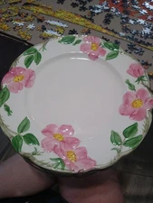 5 Vintage Franciscan Desert Rose Dinner Plates 10.5 Hand-Painted USA California