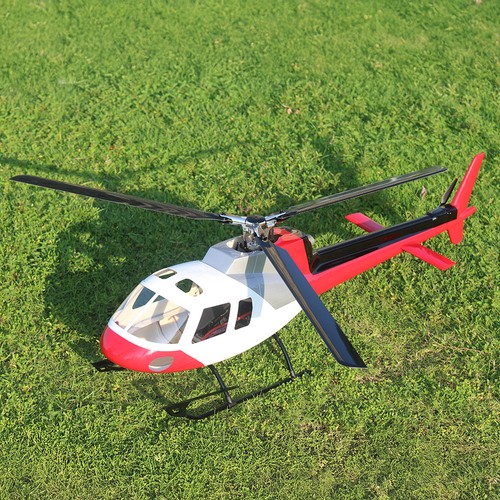 FlishRC Hubschrauber AS-350 Ecureuil 500 Rot/Weiss GPS 990mm RTF RC Einsteiger - Picture 4 of 8