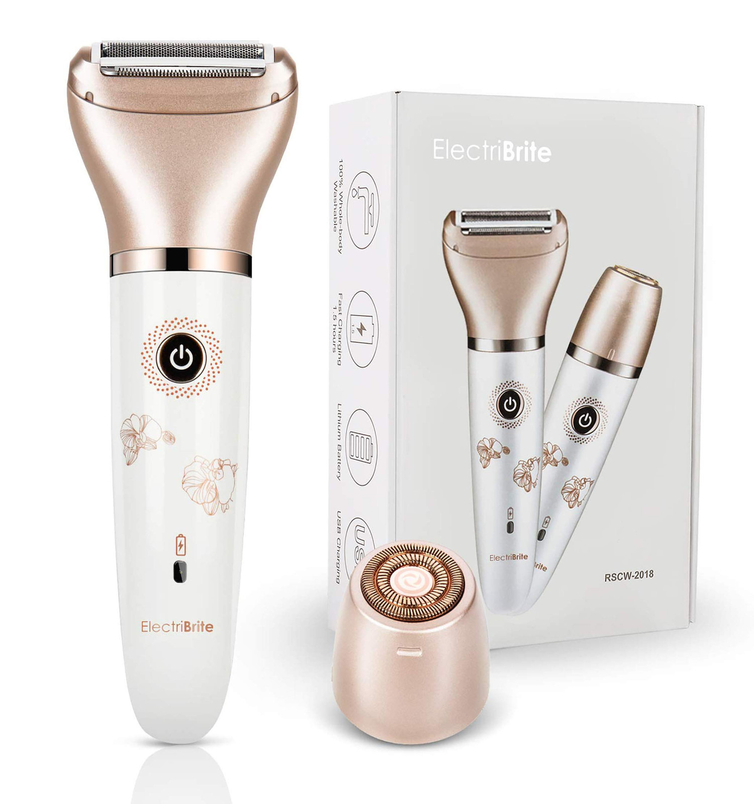 Electric Razor for Women - Painless 2-in-1 Women Shaver Hair Remover for Face...