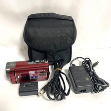 Sony Handycam HD Camcorder HDC-CX180 Red Digital Video Camera w/ Case Japan