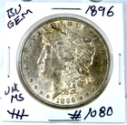 1896 MORGAN SILVER DOLLAR FROM ORIGINAL BANK BAG GEM BU US MINT #1080