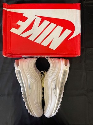 NEW 2017 Nike Air Max 97 Triple White Wolf Grey Size 10.5