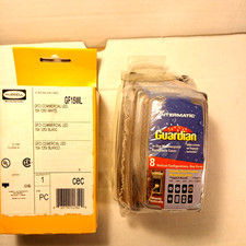 GFCI Kit 3-1/8" Intermatic Outdoor In-Use Cover and Hubbell GFCI LED Outlet Wht