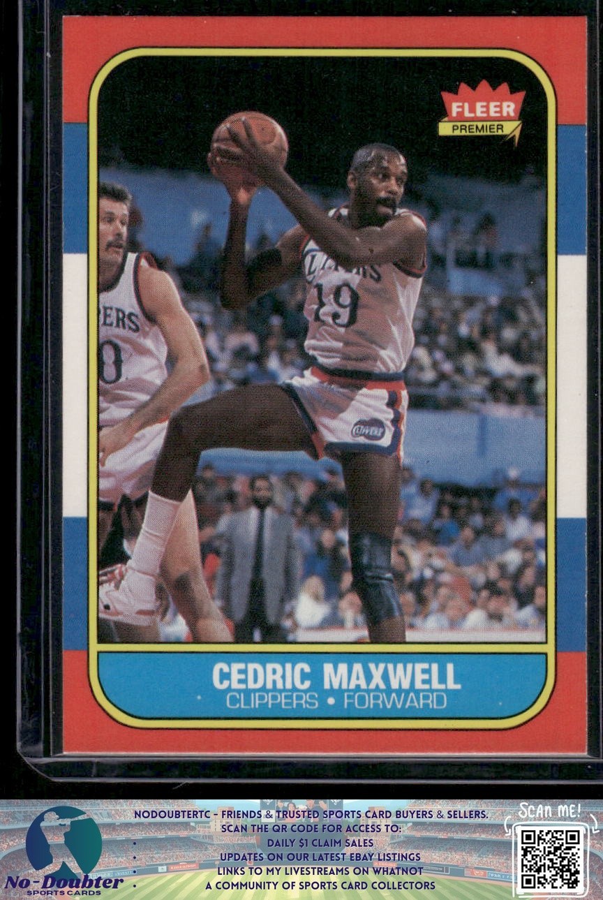 1986-87 Fleer #70 Cedric Maxwell Los Angeles Clippers NM-MT PO.86