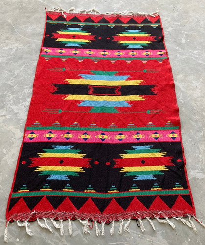 Vintage Traditional Handmade Beautiful Turkish Kilim Floor Rug Carpet 187x114 cm