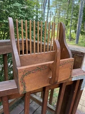 Hand Painted Vintage Wood Berry Cranberry Scoop Rake