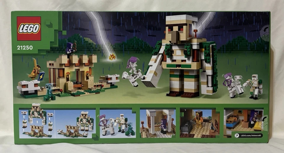 LEGO 21250 Minecraft: The Iron Golem Fortress | Retired/Sealed | 5 Minifigs - Image 2 of 4