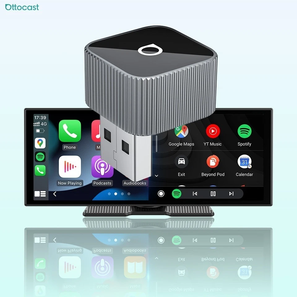 OTTOCAST® Mini Cube 3.0 Adattatore Wireless CarPlay e Android Auto - Immagine 2 di 4