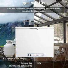 Smad 7.1 cu ft Propane Gas Refrigerator Freezer Cottage Cabin Home Campervan