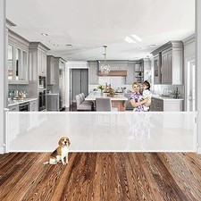 115 Inch Wide Baby Gate Retractable Dog Gate for Extra Wide - Scratch Dent