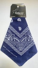 LOT OF 8 NWT 100 Cotton Bandana Classic Paisley Blue  White - Headwear / Mask