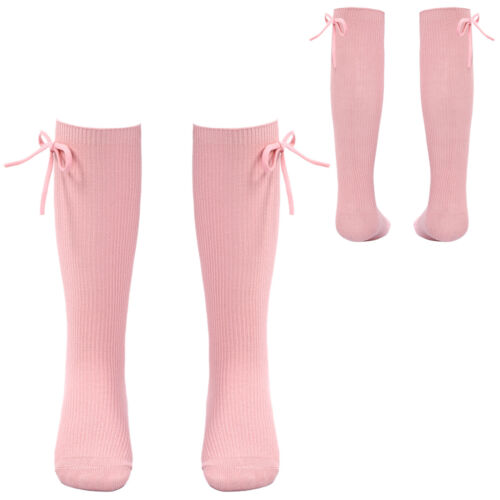 Baby Kids Girl All-matched Stretchy Mid-calf Knee High Sock Solid Color - Picture 9 of 28