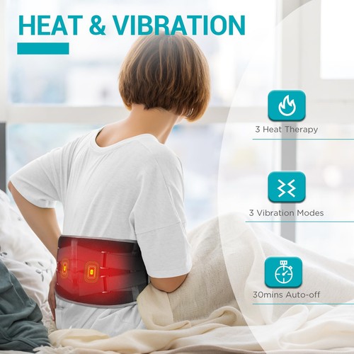 Comfytemp Cordless Heating Pad with Massager for Back Pain Relief, Portable - Picture 3 of 9