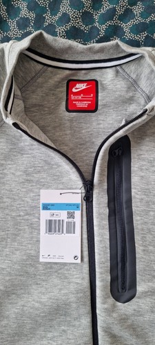 Nike Tech Fleece Kids Zipped Grey Crewneck Sweatshirt, Brand New, Size Medium - Picture 4 of 5