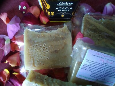 LUXURY HANDMADE 100%NATURAL EXFOLIATING,SOOTHING&NOURISHING HONEY&OATS SOAP 