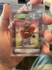 2020 Panini Illusions - Clear Shots #20 Jerry Rice 10/10. Autograph 