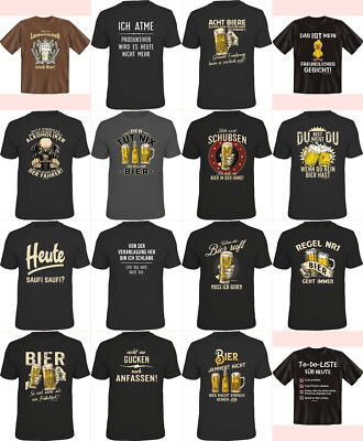 witzige Herren T-Shirts mit Bier-Sprüchen Geburtstag-Geschenke für Männer-Shirts
