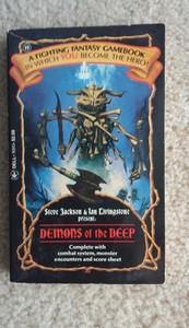 Details About Fighting Fantasy 19 Demons Of The Deep Livingstone Cyoa Gamebook Endless Quest - 