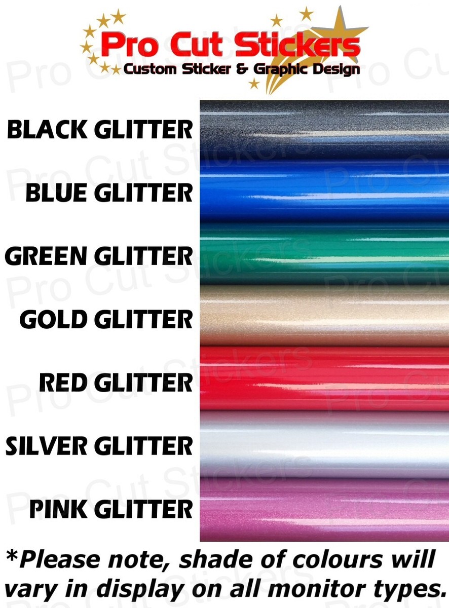 Autocollant Personnalisé Paillettes Sparkle - Découpe Vinyle Haute Qualité - Pour Mur, Voiture, Vitrine
