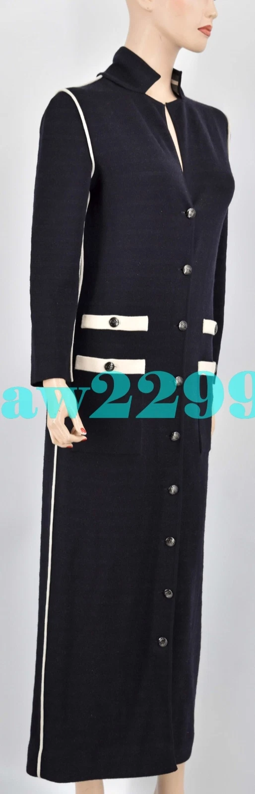 CAPPOTTO LUNGO REVERSIBILE CHANEL 10C $5.110 VENEZIA PIÙ RICERCATO FR 36 38 NUOVO