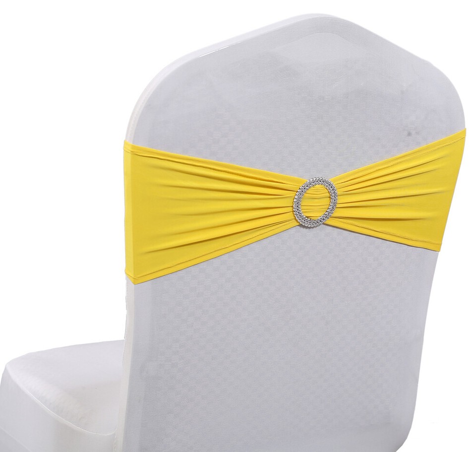 Pañuelos Silla Satinados Arco Completo Para Bodas | 25 A 200 Unidades | 6x108 Pulgadas (Color A Elegir)