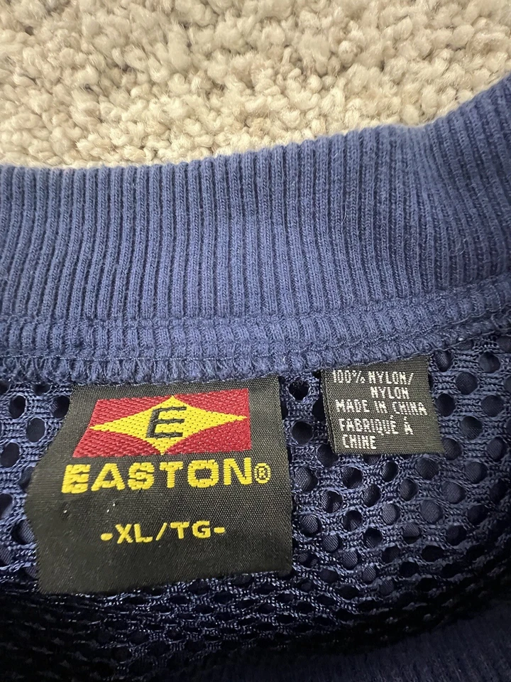 Easton  Windbreaker Size XL Blue Short Sleeve Baseball Racquetball Mens - Image 3 of 4