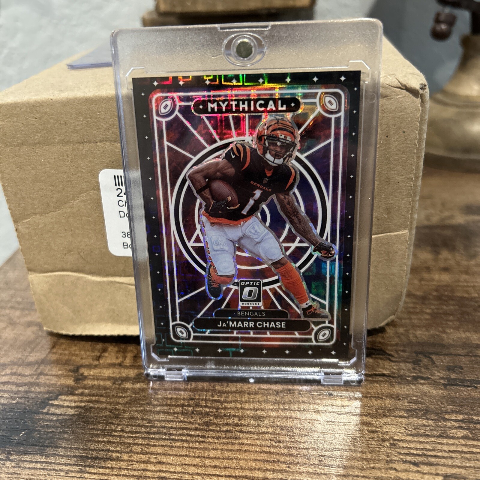 2022 Donruss Optic Ja'Marr Chase Mythical #13 Black Pandora /25. Case Hit!!