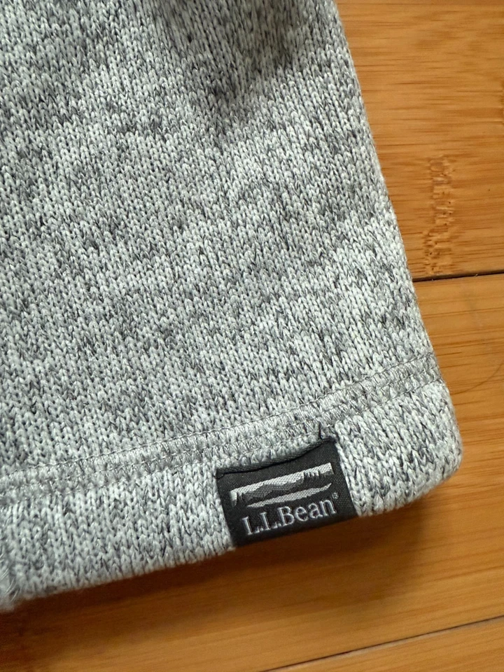 L.L.Bean Sweater Fleece Coat Pewter - W's S NWT - Image 4 of 4