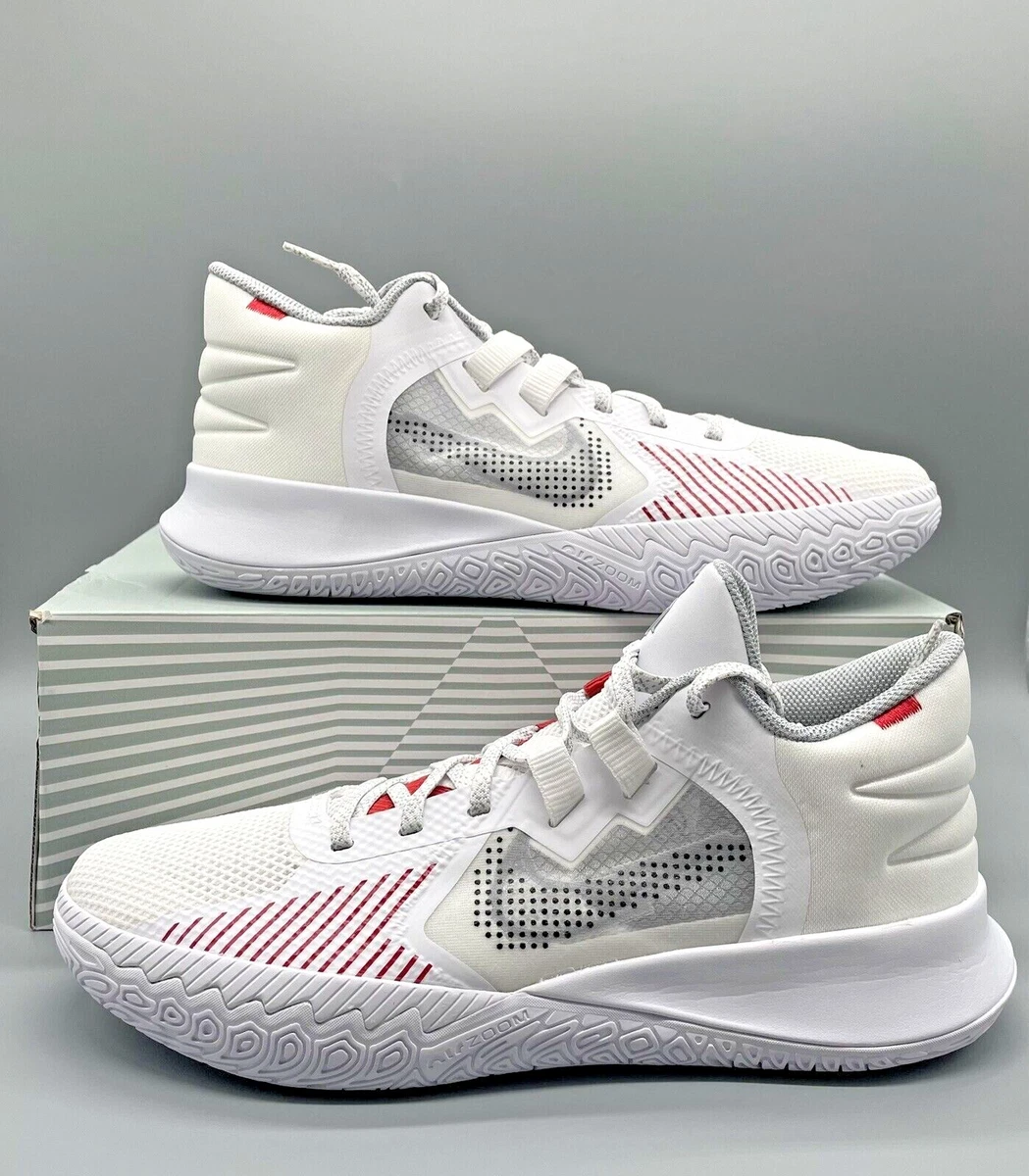 kyrie 5 white red