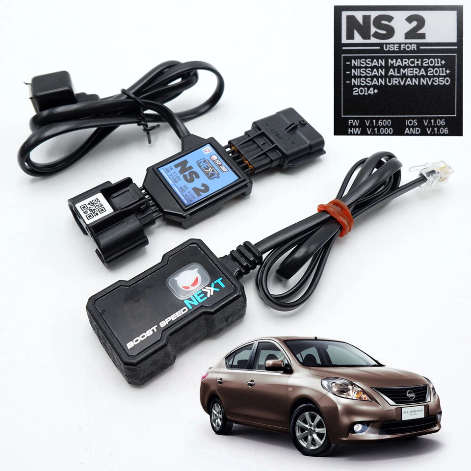 Control acelerador ECU NS2 velocidad negro para Nissan March Almera Urvan '11 '19 Foto 2 de 4