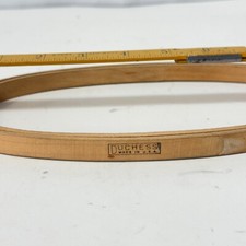 Vintage Duchess Embroidery Hoop Felt Lined Oval Wood 9" x 5” Made in USA