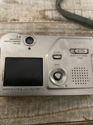 CASIO EX-M2 デジタルカメラ Casio Digital Camera Exilim EX-M2 2.0MP Silver - No Charger - No