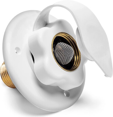 RV City Water Inlet With Check Valve Flange Hose Connector Connection Fill