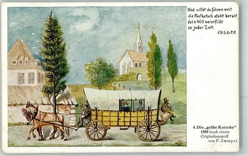 39439163 sign.Zumpe F. Die gelbe Kutsche 1809 Nr. 4 Spruch