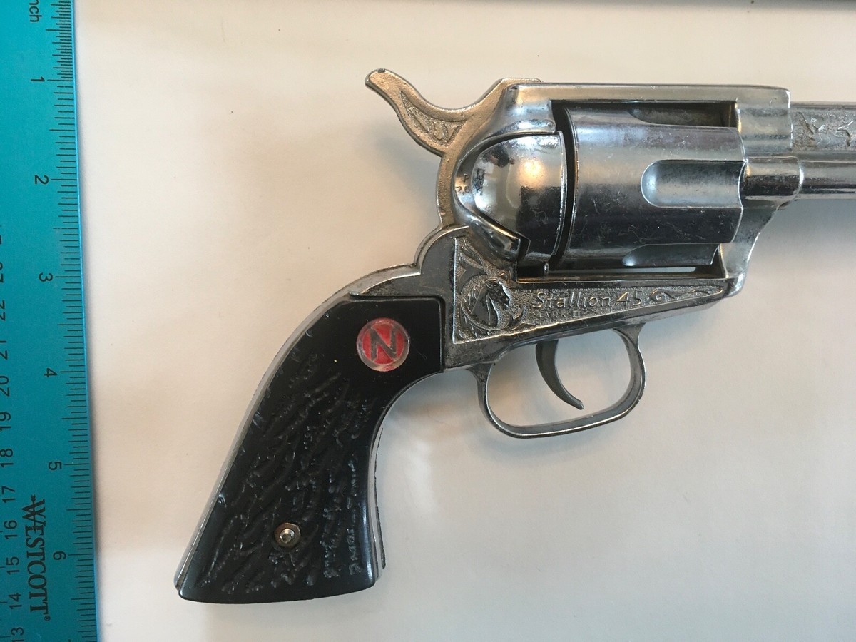 Vintage Rare Antique Stallion .45 Mark II cap gun – Nichols 1957