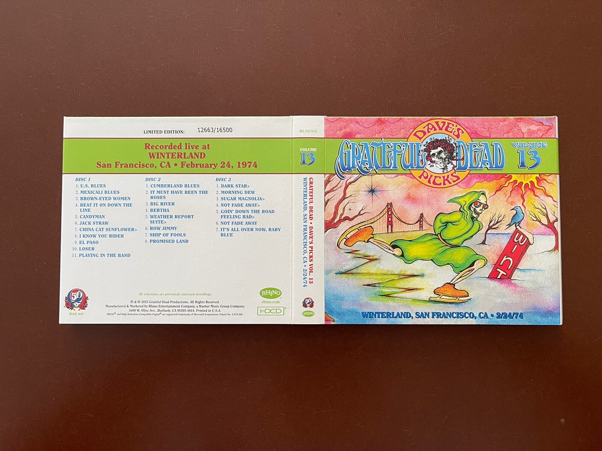 Grateful Dead Dave's Picks 13 Volume Thirteen Winterland SF