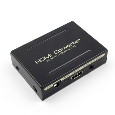 HD 1080P HDMI to HDMI & Optical SPDIF+RCA L/R Audio Splitter Extractor Converter