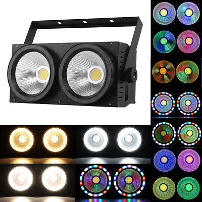 200W COB LED Par Lights DMX Stage DJ Audience Blinder Light RGB Warm Cool White