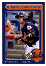 2011 Binghamton Mets Choice #18 Salomon Manriquez Valencia Venezuela VZ Card