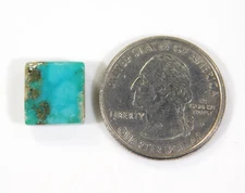 Natural Kingman Pyrite Turquoise Radiant Cabochon Gemstone Arizona 6 Ct D0=143