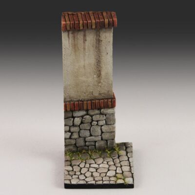 MW22 ROYAL MODEL 868 BASE WITH WALL (CM 3,5X3,5)  (1/35-1/32 SCALE) ACCESSORIES