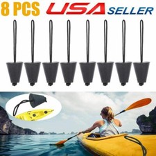 8PCS Silicone Kayak Scupper Plug Kit Canoe Drain Holes Stopper Bung Accessories