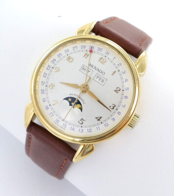 Movado 1881 Perpetual Calender Mondphase 18kt Gelbgold Automatik