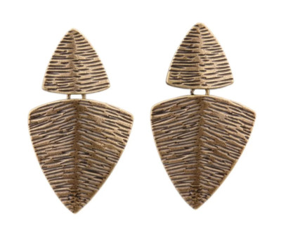 Paparazzi Primal Factors Brass Post Earrings - New