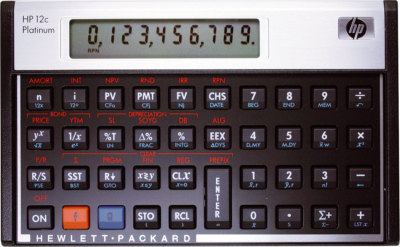 HP12C Platinum Hewlett Packard Finanzrechner Algebraische Eingabelogik NEU OVP