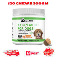 Petrition  11 in 1 Multivitamin Supplements for Dogs - 120 Chews Duck Flavour