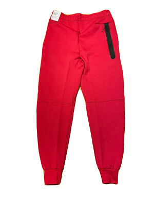 Nike Tech Fleece Jogger Sweatpants Red CU4495-643 Men's Size Small